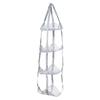 3/4 Tier Mesh Hanging Ball Storage Bag Wall Mount Sports Organizer for Basketball Football Volleyball Doll Toys Playroom Garage