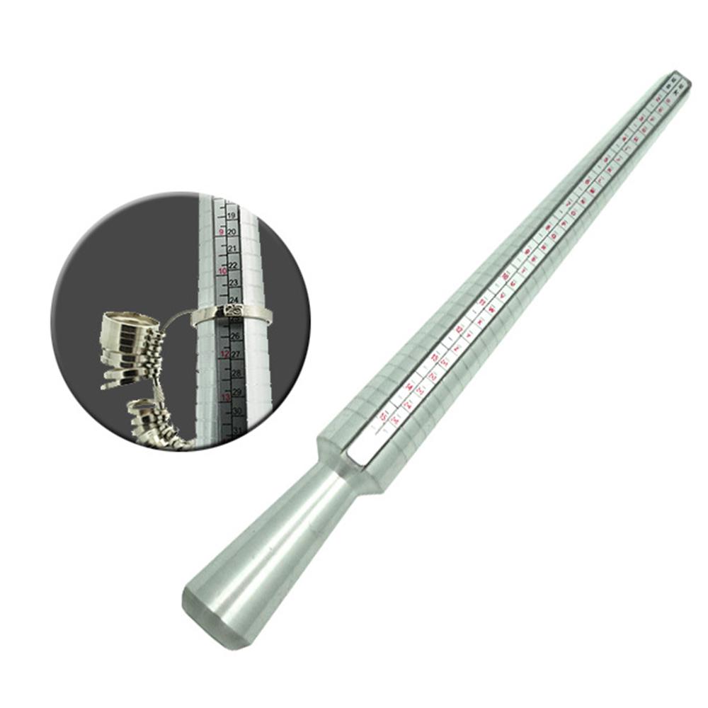 Silver Ring-sizer Gauge Tool Finger Sizing Measuring Stick