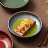 Kiln Changes High Footed Snack Plate Ceramic Dessert Plate Appetizer Plate Seasoning Dish Hotel Molecular Cuisine Tableware