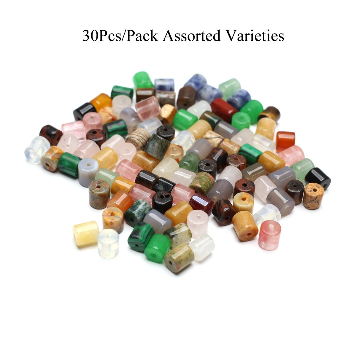 

Хрустальные бусины из натурального камня, цилиндрические сквозные бусины для изготовления ювелирных изделий своими руками, ожерелья, браслетов, серег, аксессуаров, 6×6 мм 30Pcs/6×6mm