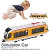 1/64 Alloy Rail Car Model Children's Toy Train Ornaments Pull Back Car Model Boy Toy