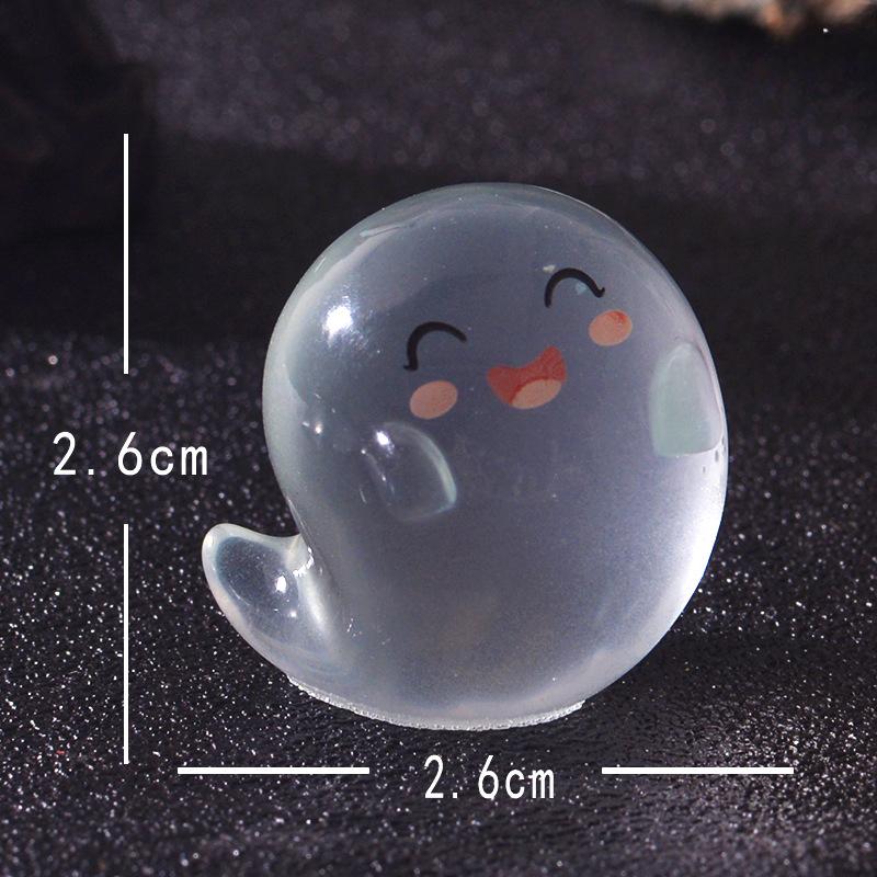 Halloween Cute Ghost Glow-in-light Gardening TrinketA Small Accessory for Car Center Console Decoration