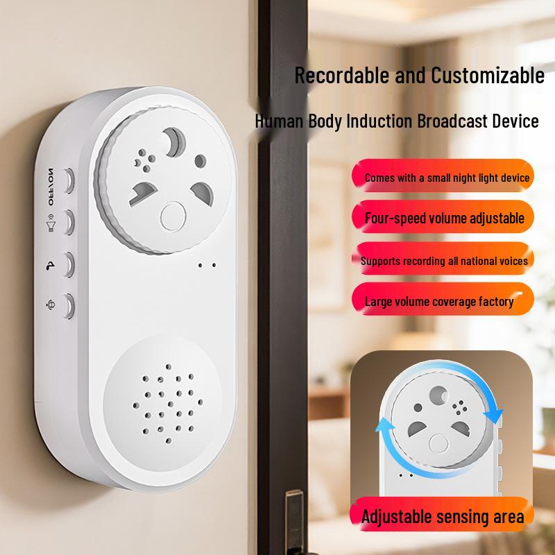 Sensor Entry Door Welcome Bell: Entrance Ding Dong Voice Reminder