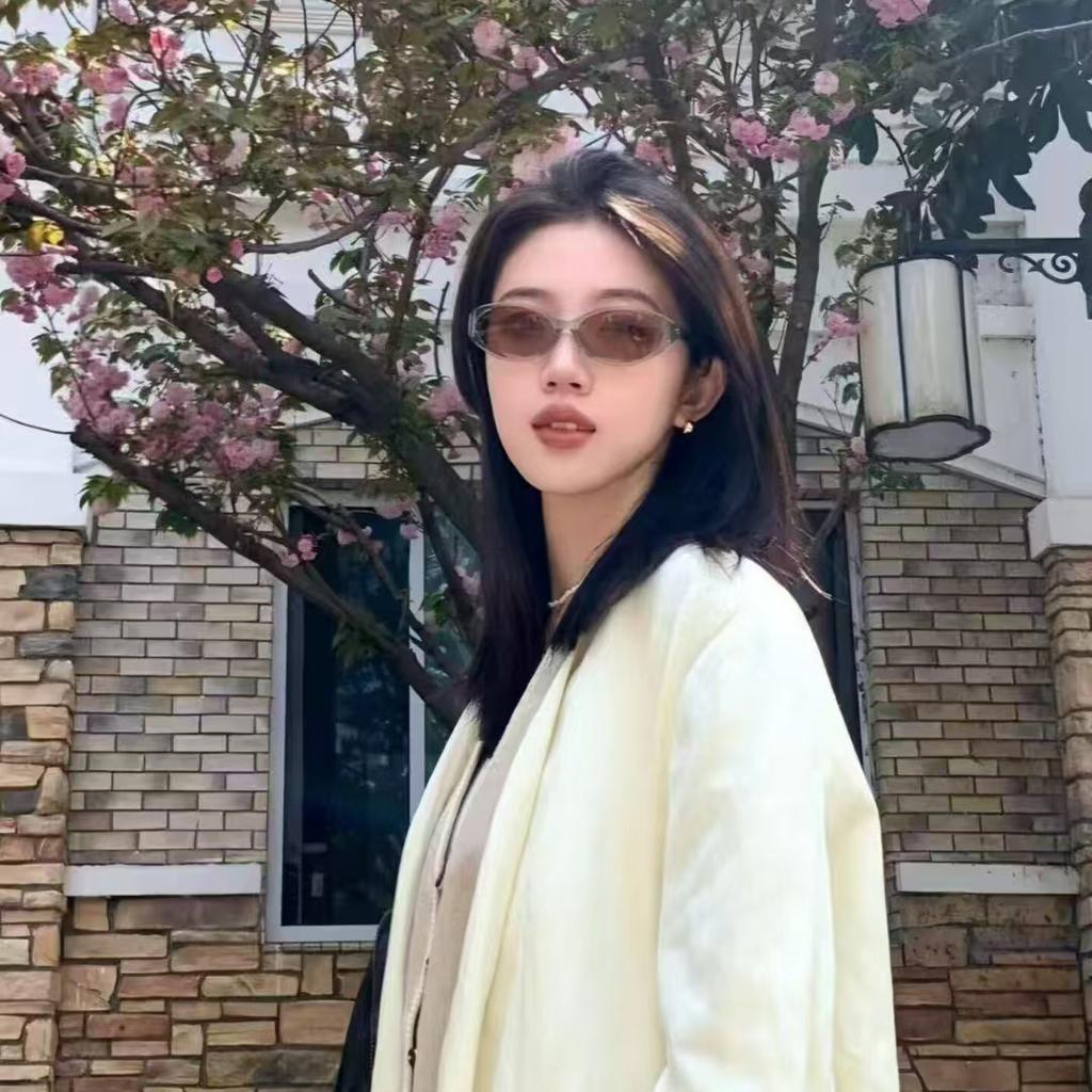 New Style Fashion Sunglasses Korean Style Oval Shape ladies's Sun sleek Glasses Holiday Travelling Female Sunglass