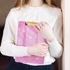 Acrylic Glitter Clipboard, Sparkly Clip Board with Gold Clip A4 Letter Size 12.6 x 8.9 Inch Pink Clipboards for Teacher Classroom School Office