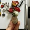 Dried Flower Refrigerator Magnet Handmade Natural Plants Decorative Fridge Magnet Home Office Whiteboard Locker Decor Housewarming Gift