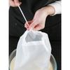 Fabric Strainer Mesh Bag, Modern White Multifunction Mesh Filter Bag For Kitchen,Kitchen Strainer Set With Fine Mesh