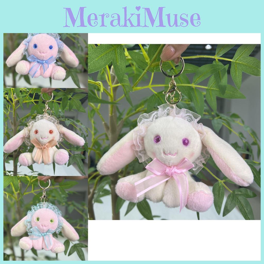 Bunny Cartoon Endearing Plush Toy Keychain With Soft Fabric For Decor Collectible