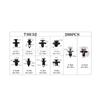 280PCS Snap Fasteners Box for Toyota, Honda, Lexus, Land Rover, BMW.