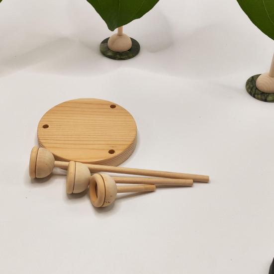 1 Set Wooden Baseball Display Stand 3 Balls Show Holder Multifunction Tennis Golf Sports Balls Base Desktop Rack Baseball Enthusiast Gift