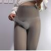 Large Size 100Kg Men'S Pantyhose Sissy Pouch Lingerie Stockings Skinny Sheer Tights Sexy Crossdresser Open Crotch Legging Tights