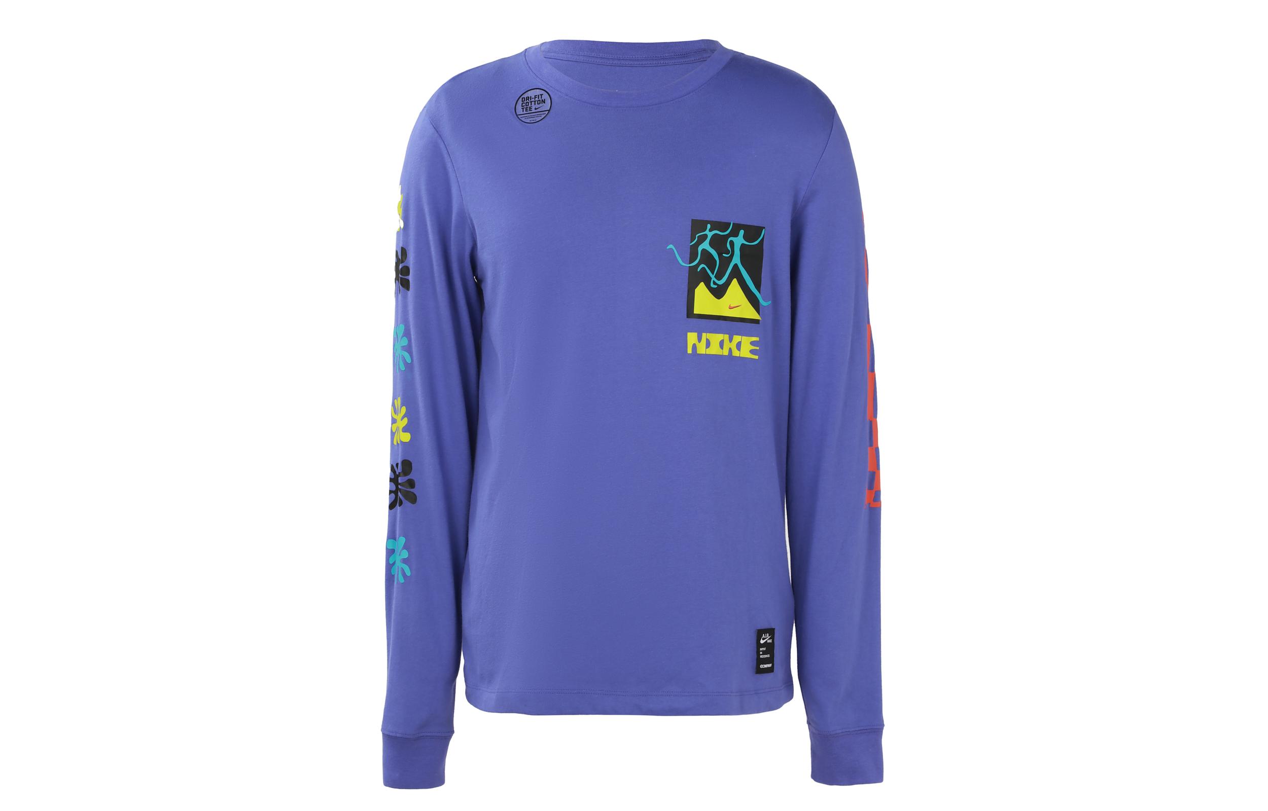 Nike T Shirt Men s Rush Grass Purple CW0942-554 L