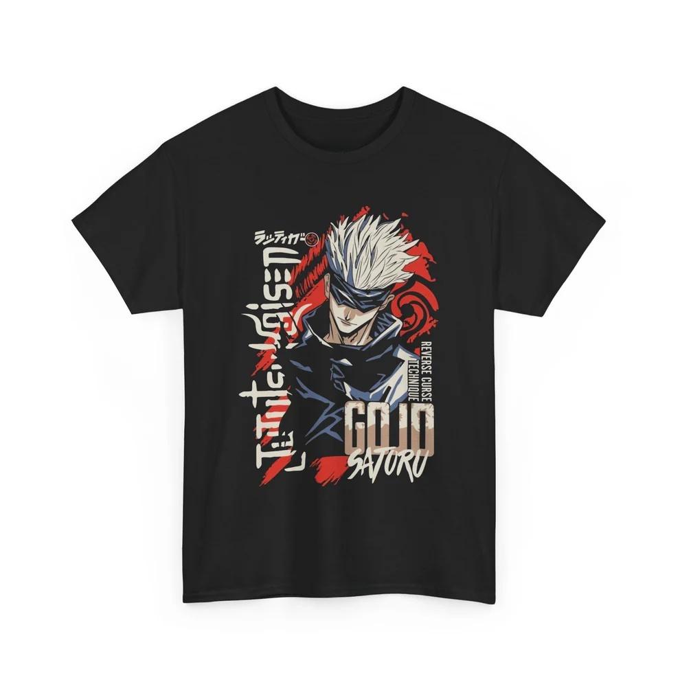 

Jujutsu Kaisen Gojo Reverse Curse Pure Cotton Tshirt Unisex and Women Anime Style Fashion Comfortable Casual Short Sleeved Tshirt 3XL
