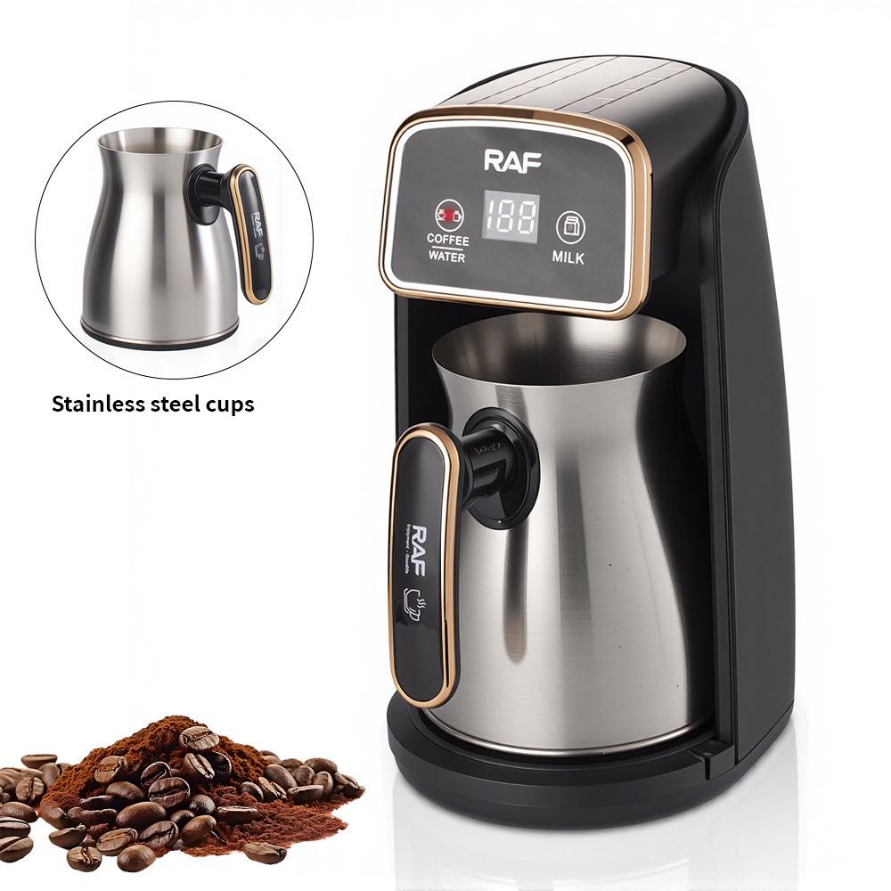 Automatic European Turkish Coffee & Tea Maker with Visible Pot and Milk Warmer