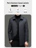 Men's Winter Mid-Length Wool Coat with Detachable Down Liner - Luxury Business Lapel Outerwear