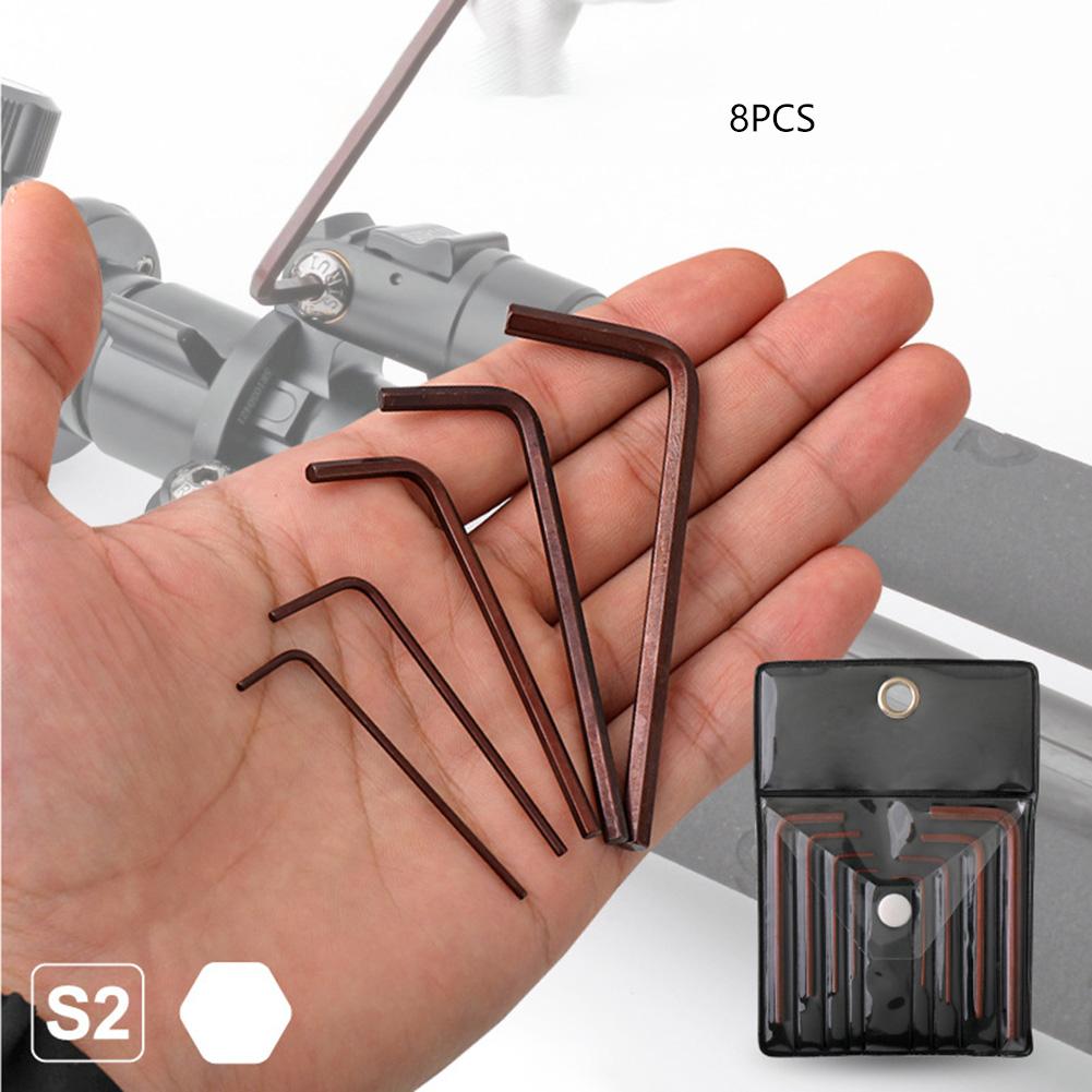 Rust Resistant 0 7mm 4mm Mini Hex Spanner Set with 8pcs Alloy Chromium Vanadium Steel Hex Keys for Precision Work