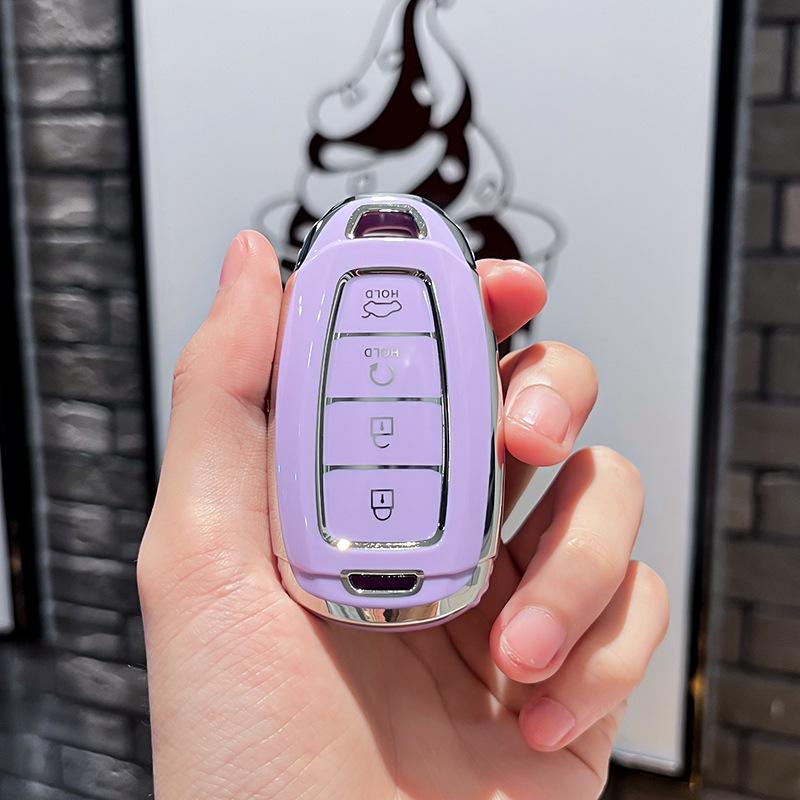 Modern CousTuos Key Case 21-24: 5/4 Button Car Protective Shell for Beijing Model