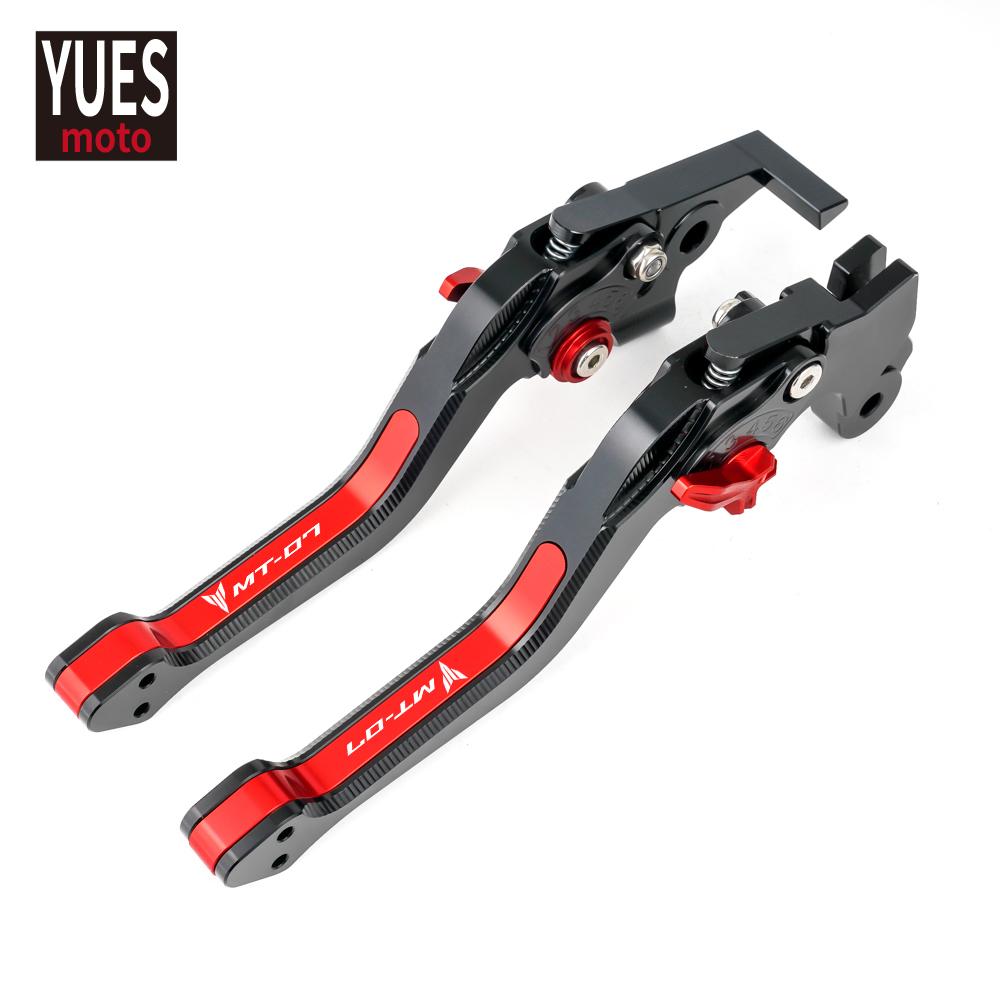 Motorcycle Accessories Short CNC Adjustable Brake Clutch Levers 3D Rhombus New Levers For Yamaha MT07 FZ07 MT