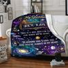 Grandpa'S Cosmic Love Blanket Warmthful Decor Great For Sofa Couch Office Bed Picnics Four Seasons Multipurpose Digital Print Birthday Christmas Gift