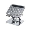 Foldable Tablet Holder 360° Rotating Aluminum Alloy Hollowed Tablet Riser Anti Slip Notebook Holder Height Adjustable