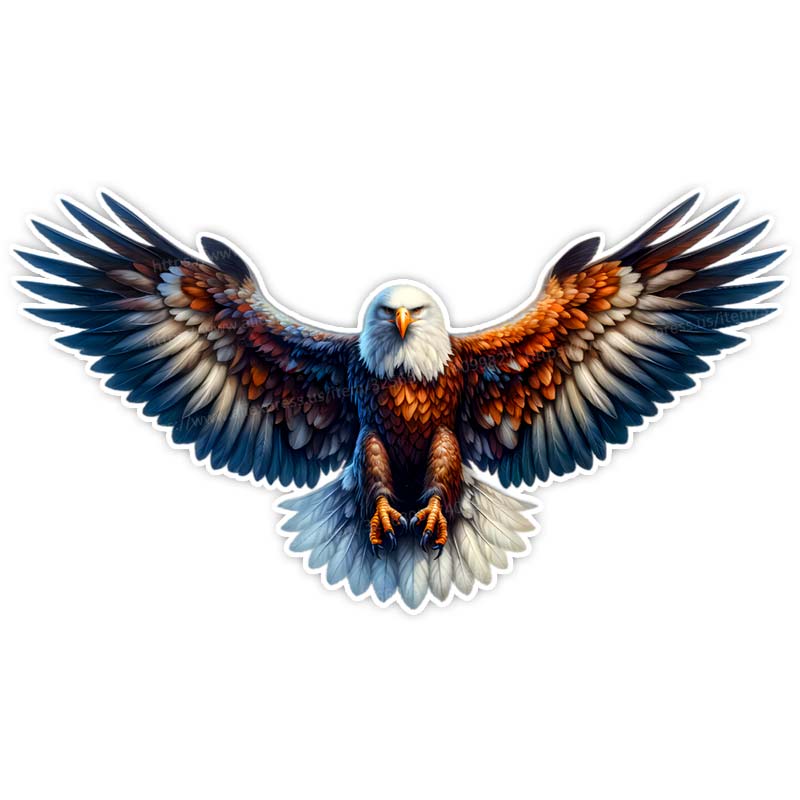 The Flying Eagle Spreading its Wings Soaring Car Sticker Waterproof Vinyl Decal Self-adhesive Decal For Car Accessories SH603