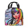 Gepersonaliseerde Custom Rainbow High Lunchtas Heren Dames Koeltas Warm Geïsoleerde Lunchbox voor Student School lunchbag