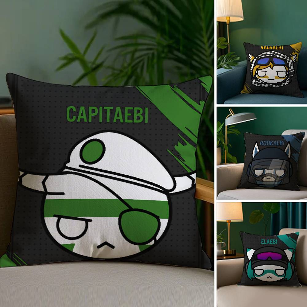 Spiel D-DOKKAEBIS Kissenbezug Sofa Wohnzimmer Schlafzimmer Beidseitiger Druck Quadratisches Kissen Nickerchenzeit Kissenbezug