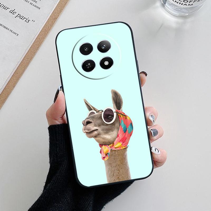 Für Realme 12 5G Hülle Abdeckung Realme12 Funda Coque Weiches Mode Silikon Schutzhülle für Telefonkamera für Realme 12 5G