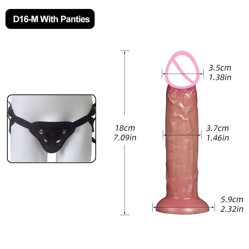 Dildo Sex Toys for Women Wearable Strapon Dildo Realistic Silicone Anal Plug Soft Penis with Suction Cup Adult Masturbator