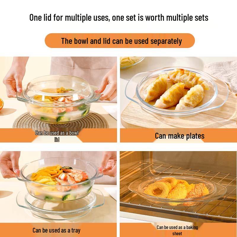 Hongzhu Heat-Resistant Glass Bowl with Lid