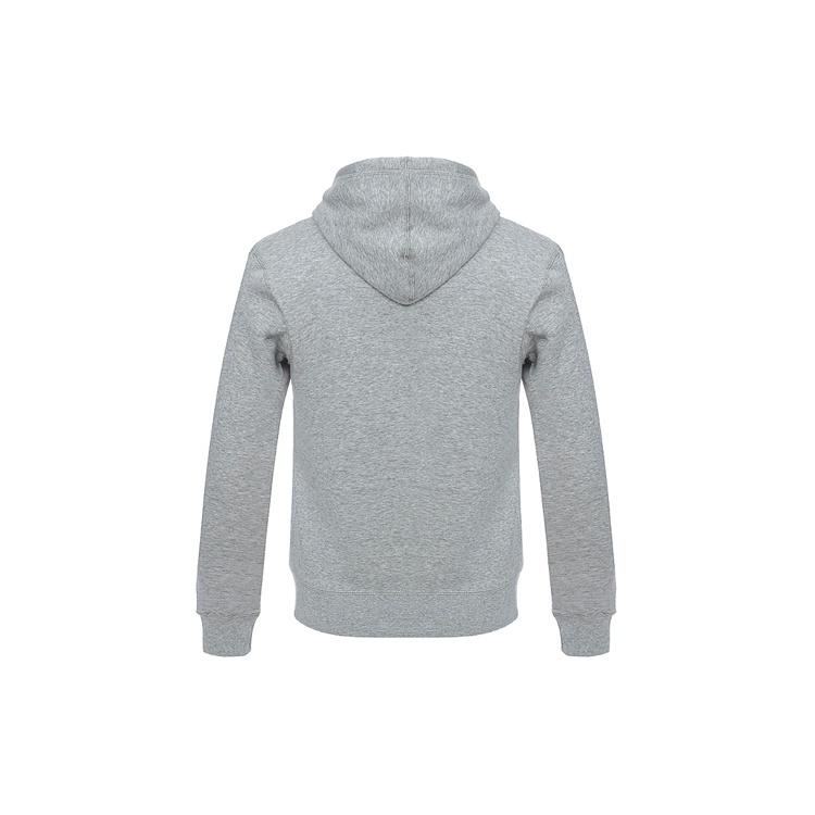 Air Jordan Knit Logo Fleece Lined Hooded Pullover Hoodie Asia Sizing 'Grey' Men's 834372-063