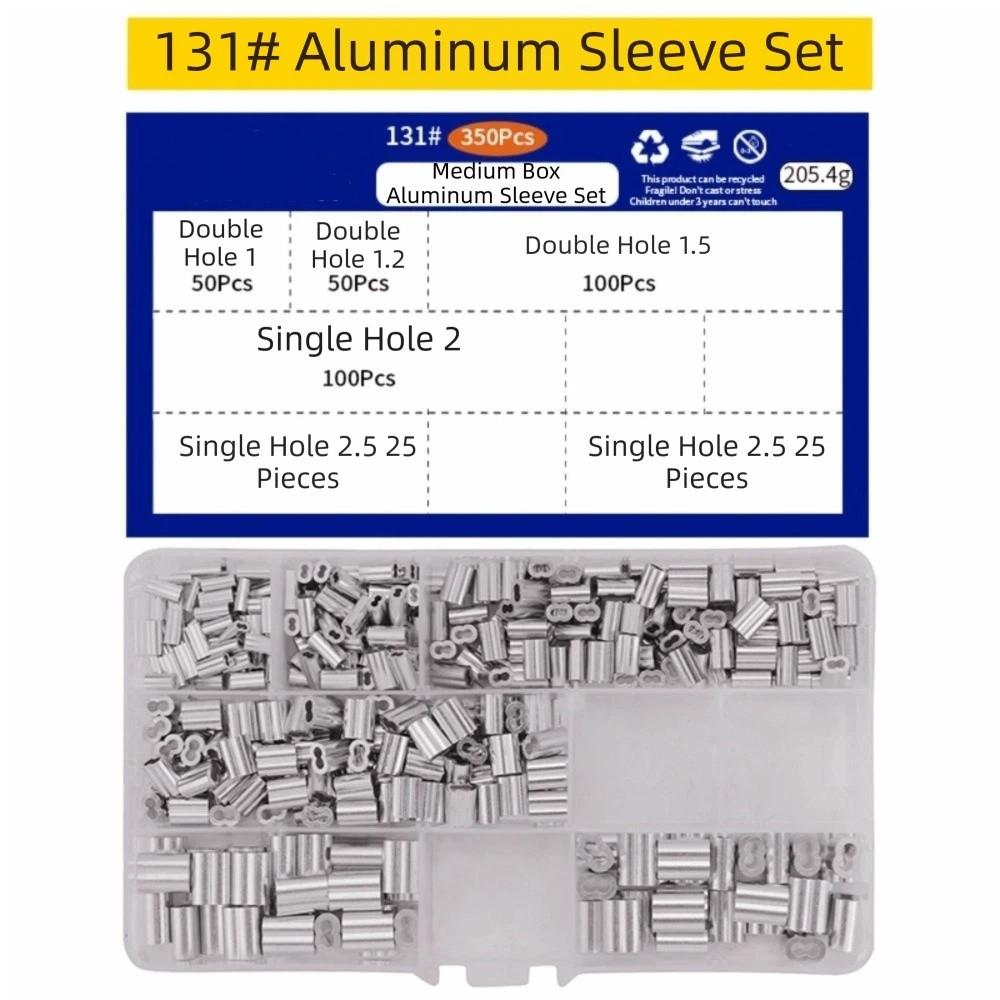 Double Hole Aluminum Sleeve Clamps Aluminum Material Cable Crimp Sleeve Cable Management