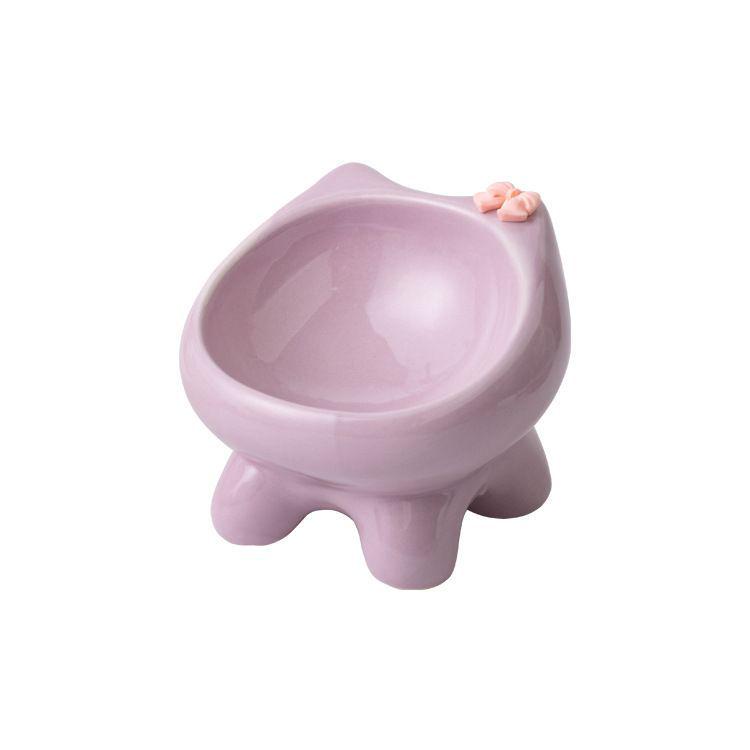 Ceramic Cat and Dog Food Bowl - Cute and Functional Pet Feeding Dish