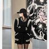 Women's Retro Woolen Baseball Jacket - Thickened for Spring & Autumn 2025