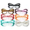 Popular Vintage Anti Blue Light Optical Butterfly Glasses Women Luxury Brand Designer Myopia Prescription Diamond Eyewear Frame