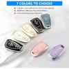 QBUC Key Fob Cover for Chevy, Car Key Fob Case with Keychain for Equinox 2018- Sonic 2017- Spark 2016- Traverse Trailblazer Trax Accessories
