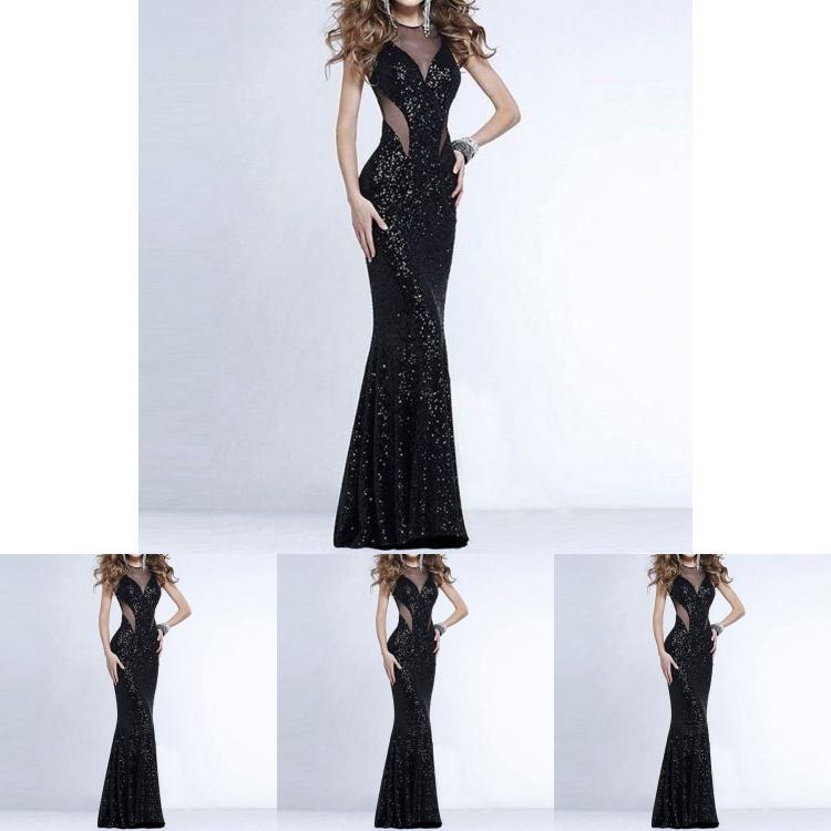 Elegantes Damen Formelles Hochzeits-Brautjungfern-Abendparty-Langes Ball-Abschlussball-Kleid Cocktailkleid