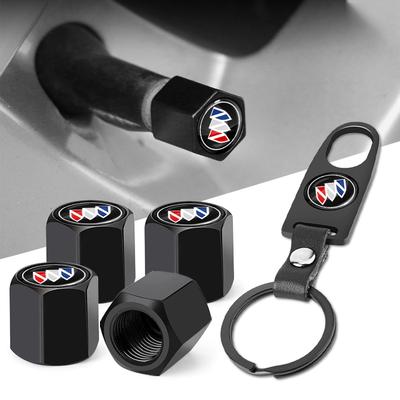 5Pcs/Set Car Keychain Tire Valve Cap Car Styling Accessories For Verano Velite Lesabre Riviera Avenir GL6 GL8 Envision Excelle