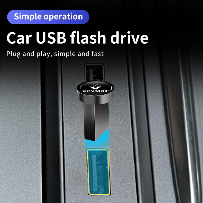 2026 Гарячі Для Renault Ковпаки Автомобільний USB-флеш-накопичувач Портативний Наклейка Пам'яті 32G/64G/16G Для Renault Koleos Espace Kadjar M