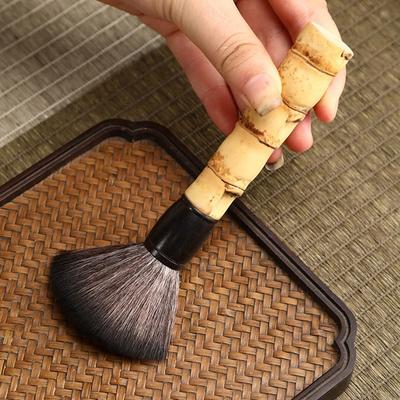 Bamboo Coffee Grinder Cleaning Brush Natural Bristles Vintage Espresso Machine Cleaner Retro Coffee Machine Accessories Cafe Use