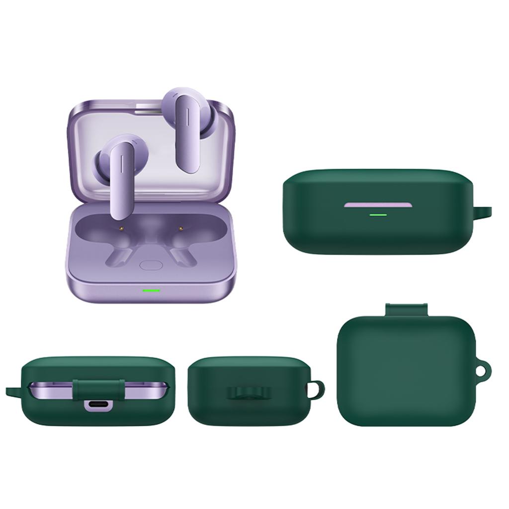 Flexible Silicone Earbuds Case for Buds Air7AntiImpact Design Metal Hook NonYellowing Precise Charging Port Cutout