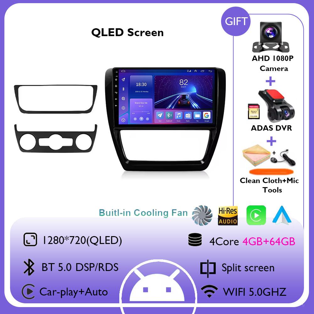 10inch Car Radio For Volkswagen VW Jetta 6 MK6 2011 - 2018 Wireless Carplay Android Auto Multimedia Player Car Stereo Navigation