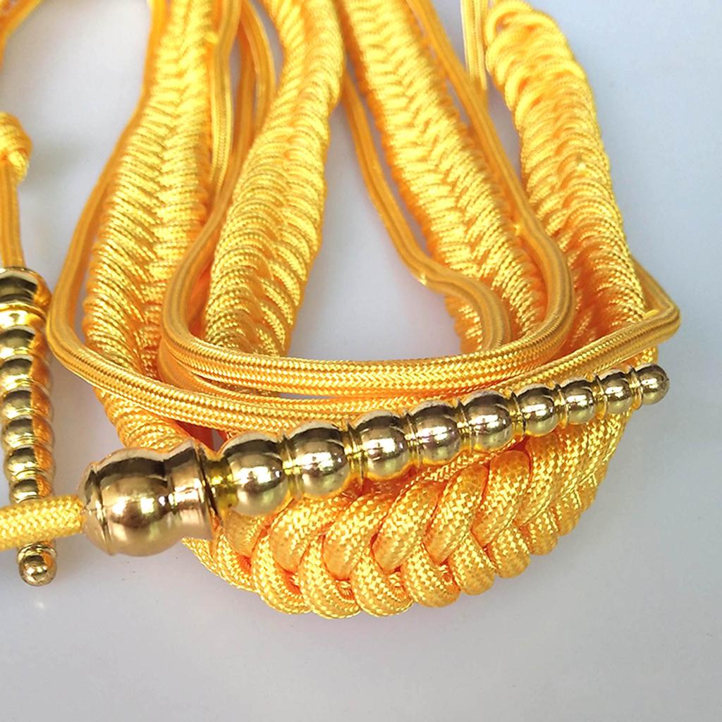 Vielseitige Schulterkordel Quasten Kette Schulterklappen Uniform Cosplay Kostüm Fransen Epauletten DIY Bekleidungszubehör