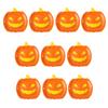 Halloween Pumpkin Paper Plates Black Orange Pumpkin Grimace Plates Disposable Serving Trays for Halloween Party Favors