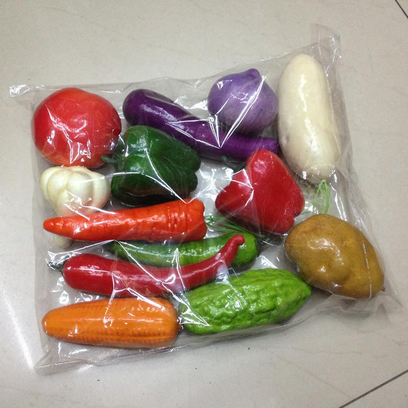 Fake Fruit 9cm Plastic Simulation Fruit and Vegetable Food Photography Props Apple Carrot Lemon Early Education Model Crafts