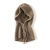 Ull Kaschmir Stickad Huva Hatt Scarf Eleganta Hattar Mössor Dam Herr Vinter Halsvärmare Balaklava Huvudbonader Kepsar Unisex