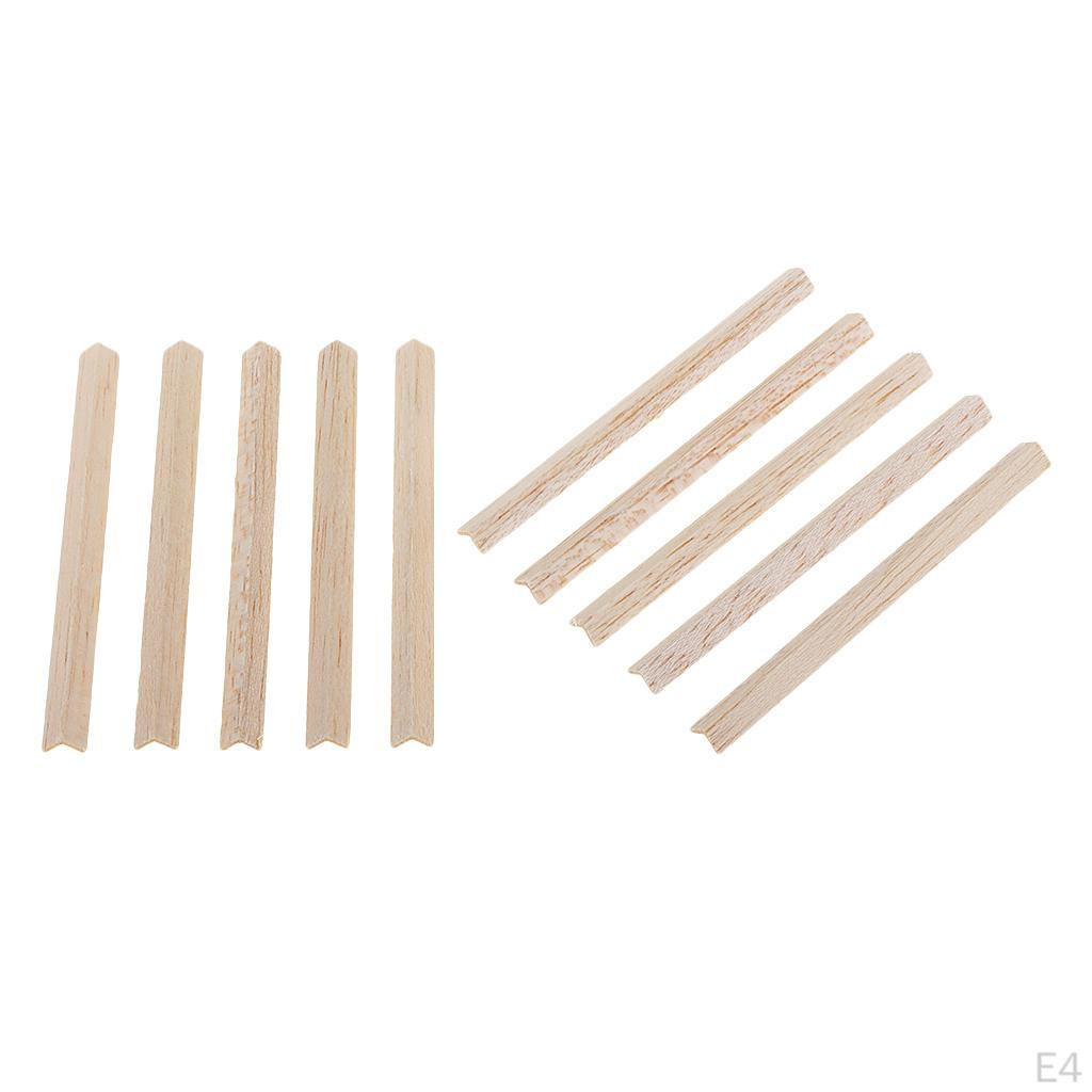 10 Wooden Sticks Balsa