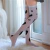 New Women'S Cosplay Stockings Kawaii Cow Spots Printed Thigh High Stockings Cute Lovely Milk Pantyhose