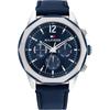 Men's Multifunction Watch Blue Dial Leather Strap 1792063