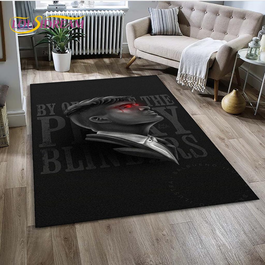 P-Peaky Blinders Tommy Shelby Area Rug,Carpet Rug for Home Living Room Children's Bedroom Sofa Doormat Decor,Non-slip Floor Mat
